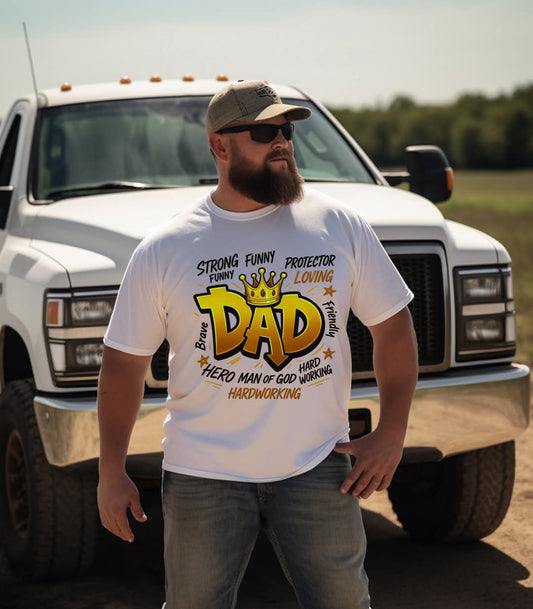 "DAD" Tee Shirt (Yellow)