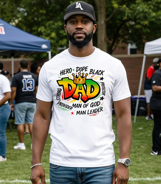"DAD" Tee Shirt (Multi Colored)