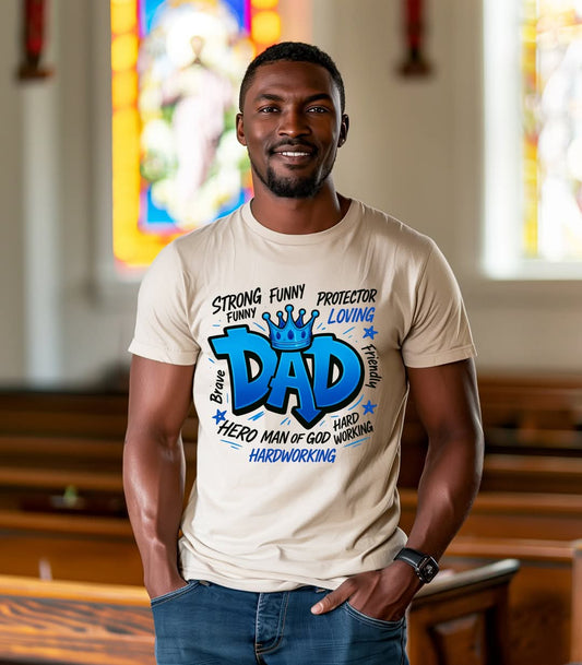 "DAD" Tee Shirt (Blue)
