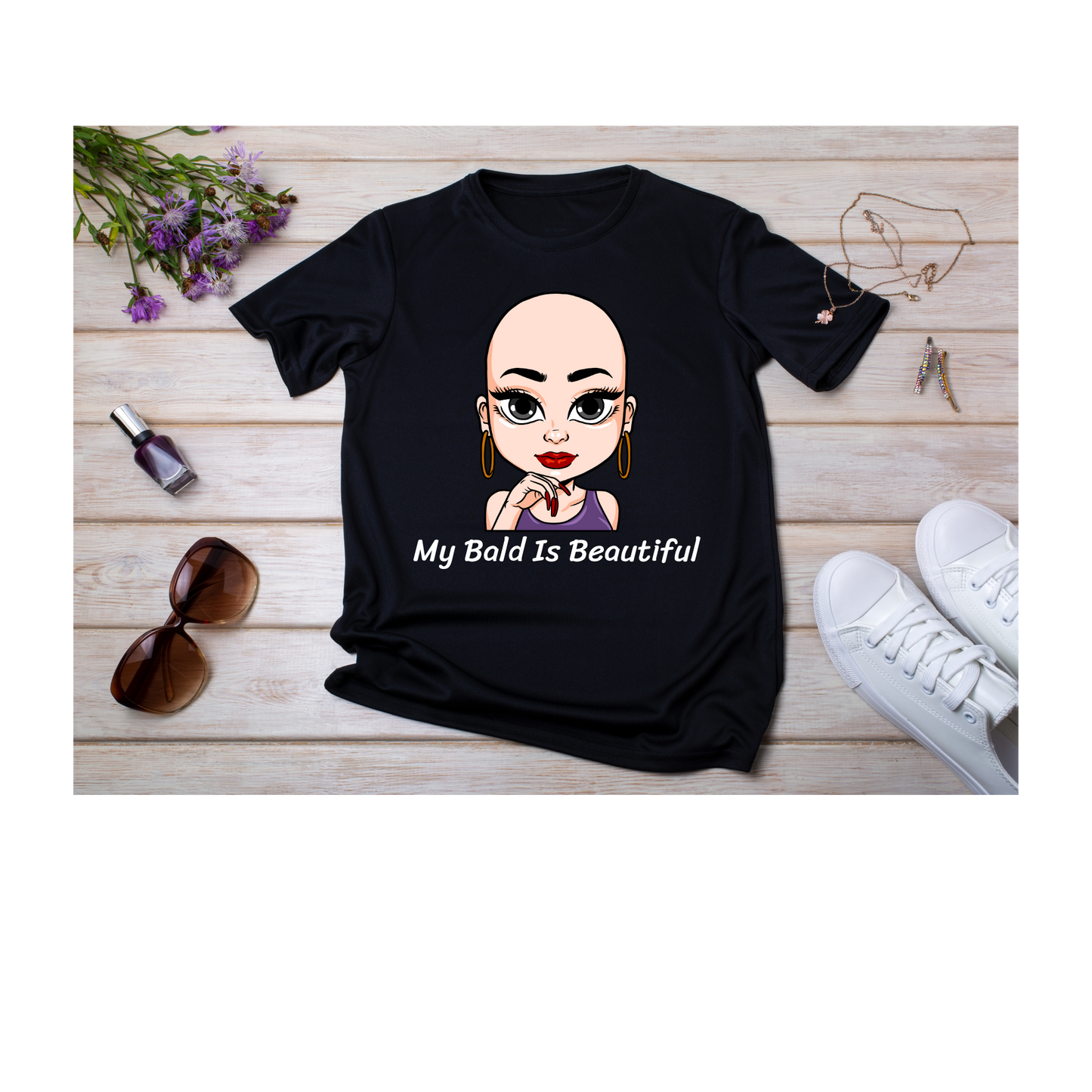 "My Bald Is Beautiful" Tee Shirt