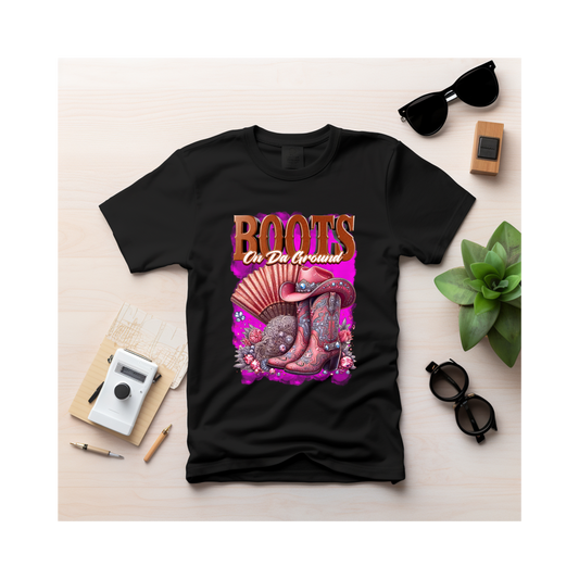 "Boots On Da Ground" Tee Shirt